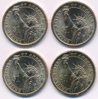 Amerikai Egyesült Államok 2008D-P 1$ Cu-Ni-Zn "Elnöki Dollárok - James Monroe, John Quincy Adam...