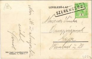 Szerencs, Községi fürdő. Vasúti levelezőlapárusítás 3082