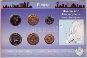 Bosznia és Hercegovina 1998-2005. 5F-2KM 6klf db, bemutató szettben T:1