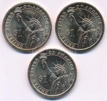 Amerikai Egyesült Államok 2010D-P 1$ Cu-Ni-Zn "Elnöki Dollárok - Millard Filmore, James Buchana...