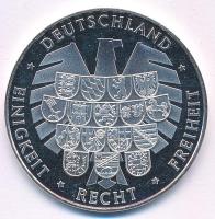 Németország 2015 "25 éves a német újraegyesülés" kétoldalas, ezüstözött fém emlékérem (32m...