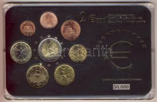 Olaszország 2002-2006. 1c-2€ 8klf db, benne 2€ alkalmi veret "Téli olimpia" kereskedői szettben T:1 Limitált példányszám!