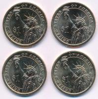 Amerikai Egyesült Államok 2012D-P 1$ Cu-Ni-Zn "Elnöki Dollárok - Chester Arthur, Grover Clevela...