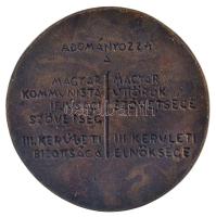 ~1970-1980. "Az Óbudai Ifjúsági Mozgalomért / Adományozza a Magyar Kommunista Ifjúsági Szövetsé...