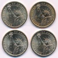 Amerikai Egyesült Államok 2014D-P 1$ Cu-Ni-Zn "Elnöki Dollárok - Warren G. Harding, Calvin Cool...