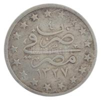 Egyiptom 1911. 1Q Cu-Ni "V. Mehmed" T:VF patina Egypt 1911. 1 Qirsh Cu-Ni "Mehmed V" C:VF patina Krause KM#306