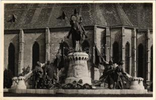 Kolozsvár, Cluj; Mátyás király szobor / statue of Matthias Corvinus