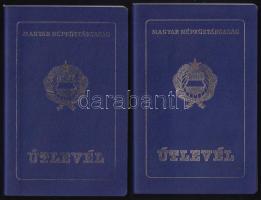 1985 Magyar Népköztársaság által kiállított 2 db útlevél