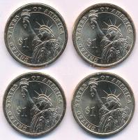 Amerikai Egyesült Államok 2015-2016D-P 1$ Cu-Ni-Zn "Elnöki Dollárok - John F. Kennedy, Richard ...