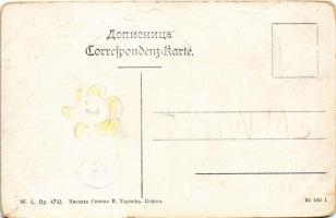 Konjic, Tekija Moschee mit Narenta / mosque. W.L. Bp. 4732. (worn corners)