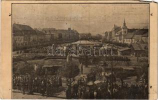 1940 Marosvásárhely, Targu Mures; Visszatért! bevonulás / entry of the Hungarian troops (szakadás / tear)