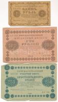Szocialista Szövetségi Szovjet Köztársaság 1918. 1R + 100R + 250R T:F,VG Russian Socialist Federated Soviet Republic 1918. 1 Ruble + 100 Rubles + 250 Rubles C:F,VG
