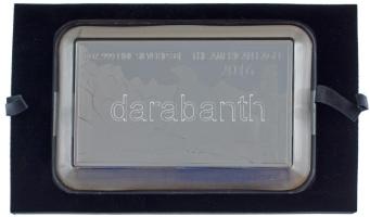 Fiji 2016. 1$ Ag "Amerikai Sas / Prémium méretű ezüst tömb" tanúsítvánnyal, dísztokban (1oz/0.999/137x90x11.8mm) T:P Fiji 2016. 1 Dollar Ag "American Eagle / Premium Size Silver Bar" with dcertificate, in case C:P
