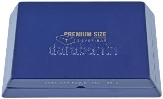 Fiji 2016. 1$ Ag "Amerikai Sas / Prémium méretű ezüst tömb" tanúsítvánnyal, dísztokban (1o...