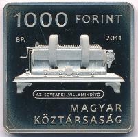 2011. 1000Ft Cu-Ni "Jedlik Ányos - a Dinamó-elv leírója" kapszulában T:PP kis patina Adamo...