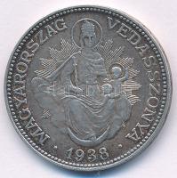 1938. 2P Ag "Madonna" T:XF patina Adamo P7