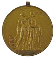 Sződy Szilárd (1878-1939) ~1930. Budapest Székesfőváros Versenydíja kétoldalas bronz díjérem mellszalag és fül nélkül (41mm) T:XF