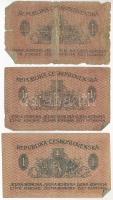 Csehszlovákia 1919. 1K (3x) T:F-G közte szakadás, az egyik ragasztva
Czechoslovakia 1919. 1 Koruna ...
