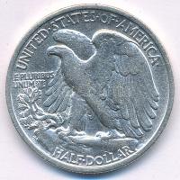 Amerikai Egyesült Államok 1945. 1/2$ Ag "Walking Liberty" T:XF USA 1945. 1/2 Dollar Ag &qu...