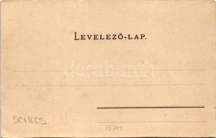 Nagyszeben, Hermannstadt, Sibiu; Stadt-Theater und Hartenecktürme / Városi színház és Harteneck torn...