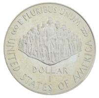 Amerikai Egyesült Államok 1987. 1$ Ag "Az Egyesült Államok Alkotmányának 200. évfordulója" kapszulában T:PP fo. USA 1987. 1 Dollar Ag "200th Anniversary of the Constitution" in capsule C:PP spotted Krause KM#220