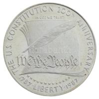 Amerikai Egyesült Államok 1987. 1$ Ag "Az Egyesült Államok Alkotmányának 200. évfordulója"...