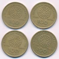 Görögország 1990-1994. 100D Al-bronz (4db/3xklf) T:XF,VF
Greece 1990-1994. 100 Drachmes Al-bronze (...