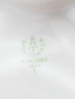 Hollóházi porcelán BM Határőrség plakett. Kézzel festett, jelzett, minimális kopással, 15x15 cm