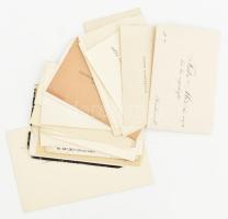cca 1920-1945 Névjegykártya tétel, 22 db, főként régi, nemesi, katonai stb.