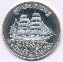 Togo DN (2000) 500Fr Ag "Gorch Fock kereskedelmi hajó" kapszulában T:PP Togo ND (2000) 500 Francs Ag "Gorch Fock trading ship" in capsule C:PP Krause KM#18