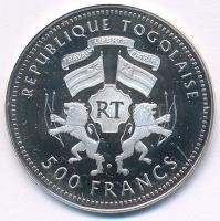 Togo DN (2000) 500Fr Ag "Gorch Fock kereskedelmi hajó" kapszulában T:PP
Togo ND (2000) 50...