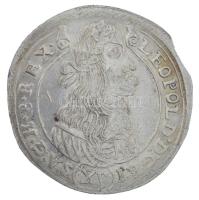 1677K-B 15kr Ag "I. Lipót" Körmöcbánya (5,95g) T:XF,VF lapkavég, karc / Hungary 1677K-B 15...