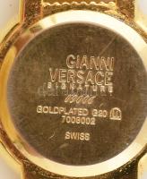Gianni Versace design női karóra, aranyozott, sorszámozott tokkal, bőr szíjjal, nincs kipróbálva, d:...