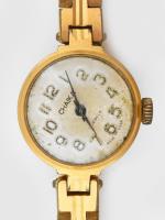 Chaika 17 köves női karóra, fém szíjjal, kissé koszos számlappal, nincs kipróbálva, d: 19 mm