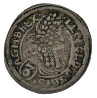 1695C-H 3kr Ag "I. Lipót" Pozsony (1,50g) T:VF patina / Hungary 1695C-H 3 Kreuzer Ag &quot...