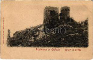Erdőd, Erdut; Rusevina u Erdutu / Ruine in Erdőd / vár / castle ruins (ázott / wet damage)