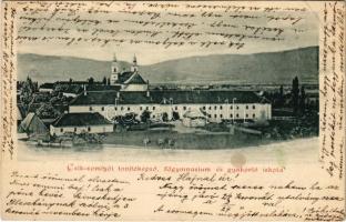 1901 Csíksomlyó, Sumuleu Ciuc; Tanítóképző, főgimnázium és gyakorló iskola / teachers training institute, schools