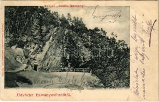 1903 Bálványosfürdő, Bálványosfüred, Baile Bálványos (Torja, Turia); Torjai büdös-barlang. Divald / cave