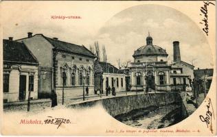 1903 Miskolc, Király utca, zsidó fürdő. Lövy I. fia kiadása 4.