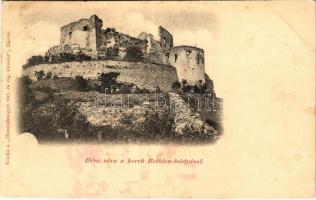 1899 (Vorläufer) Déva, vár a kerek Bethlen bástyával. Kiadja a "Hunyadmegyei tört. és rég. társulat" / castle, bastion tower (vágott / cut)