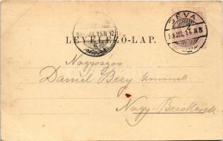 1899 (Vorläufer) Déva, vár a kerek Bethlen bástyával. Kiadja a "Hunyadmegyei tört. és rég. társ...