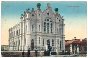 1912 Dés, Dej; Izraelita ortodox templom, zsinagóga. Gálócsi Samu kiadása / Orthodox synagogue (EK)