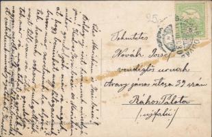 Szamosújvár, Gherla; Pályaudvar, vasútállomás, gőzmozdony, vonat. Todorán Endre kiadása / Stacidomo ...