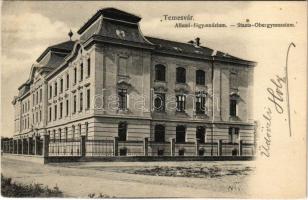 1907 Temesvár, Timisoara; Állami főgimnázium / school (EK)