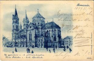 1899 (Vorläufer) Temesvár, Timisoara; Új gyárvárosi római katolikus plébánia templom / Fabric church (EK)