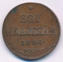 1848. 1kr Cu T:XF ph, patina Adamo B1