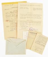 1947-1967 Bp., hadiözvegy hivatalos iratai, 7 db