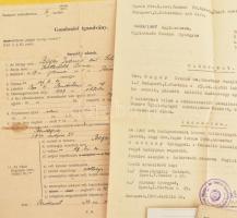 1947-1967 Bp., hadiözvegy hivatalos iratai, 7 db