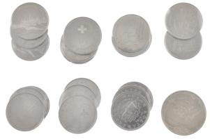 1983. 100Ft Cu-Ni-Zn "Simon Bolivár" + 2005. 50Ft "Gyermekmentő Szolgálat" (5x) ...