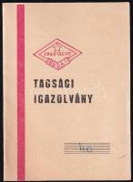 1966 Budai Spartacus sportegyesület tagsági igazolványa